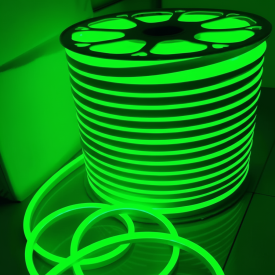 Taśma Neon LED Flex 12v 12x6mm ZIELONA 1 metr