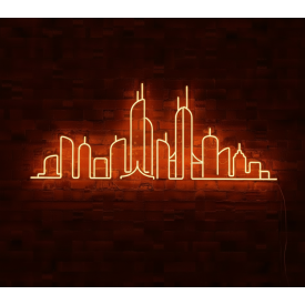 Taśma Neon LED Flex 12v 12x6mm POMARAŃCZOWA 1 metr