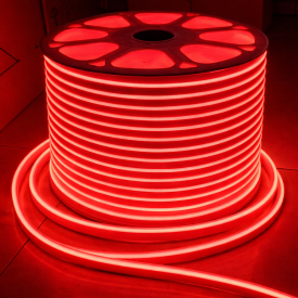 Taśma Neon LED Flex 12v 12x6mm CZERWONA 1 metr