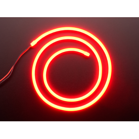 Taśma Neon LED Flex 5 metrów 12v 12x6mm CZERWONA + gniazdo DC 5,5X2,1MM