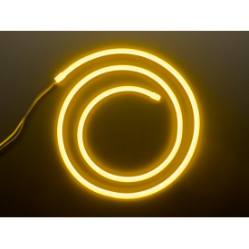 Taśma Neon LED Flex 5 metrów 12v 12x6mm ŻÓŁTA + gniazdo DC 5,5X2,1MM