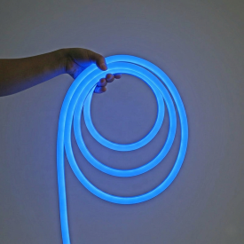 Wąż LED 360° NIEBISKI 230v średnica 14mm - 1 metr