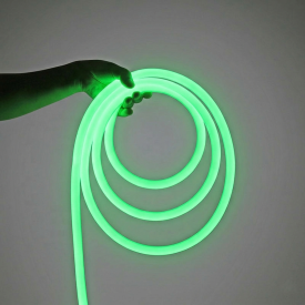 Wąż LED 360° ZIELONY 230v średnica 14mm - 1 metr