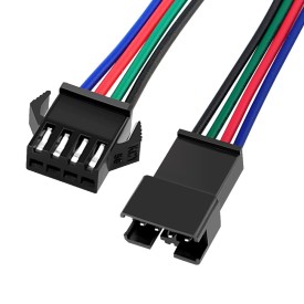 ZŁĄCZKA LED TAŚMA WTYK JST SM 4 Pin z przewodami 14 cm