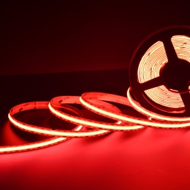 Taśma LED COB 12v 8mm 1 metr CZERWONA